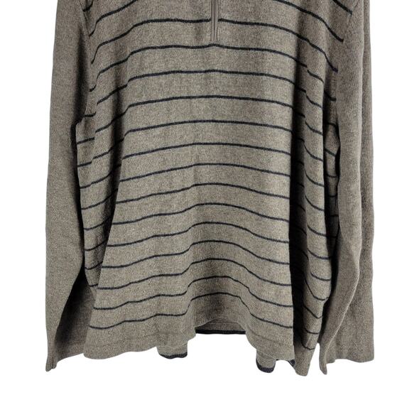 Eddie Bauer 1/4 Zip Wool Blend Sweater Long Sleeve Gray Size XXL - Picture 4 of 6